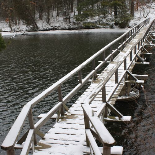 Bridge over Hay Creek in Winter