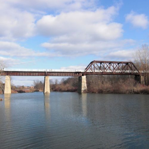 Side view of the Black Bridge